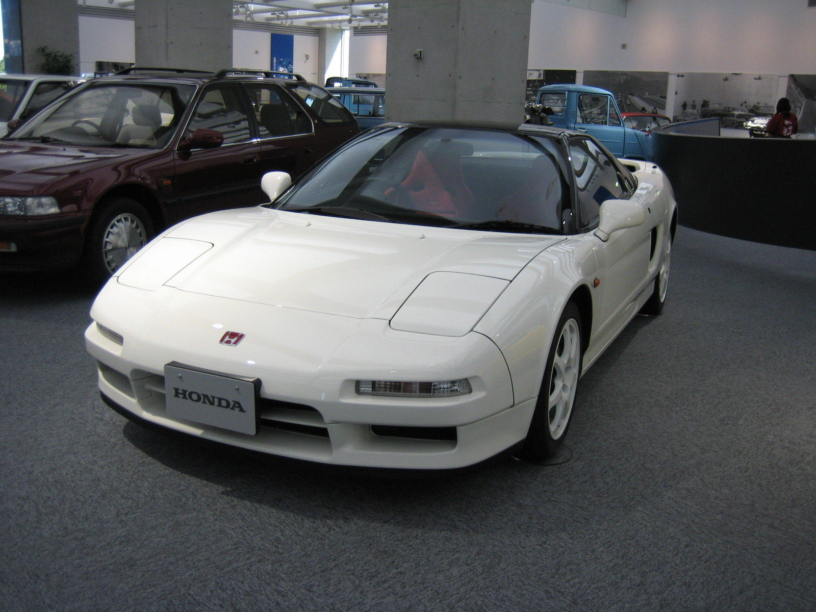 Championship White Honda NSX Type R on display at the Honda Collection Hall